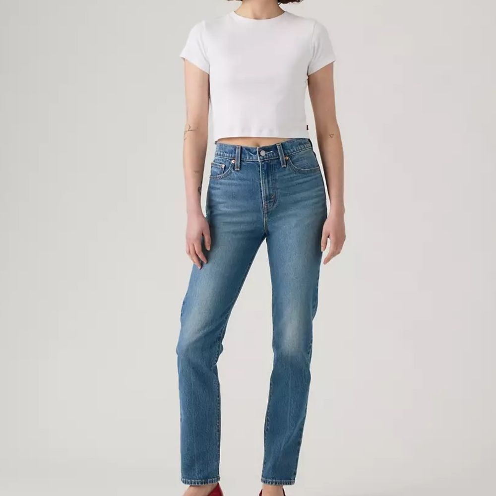 Levi’s Premium Wedgie Classic Blue Jeans 100% Cotton No Stretch Size 26